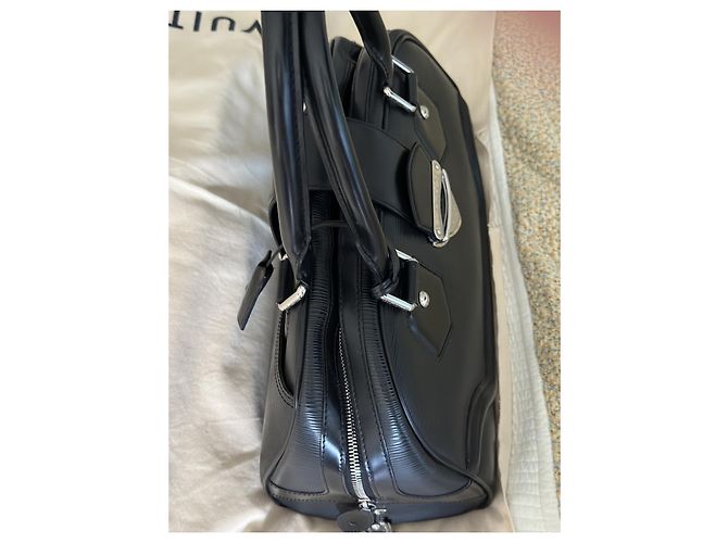 Louis Vuitton Pelle Epi Bowling Montaigne Nero - vista 5