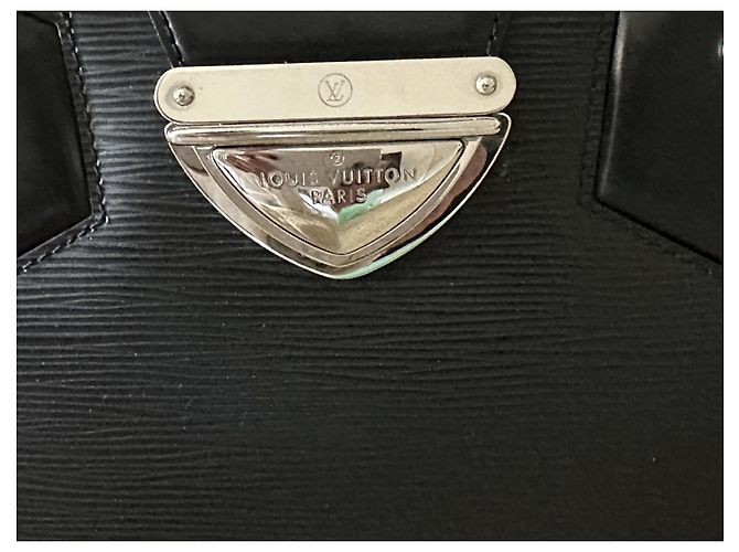 Louis Vuitton Pelle Epi Bowling Montaigne Nero - vista 6