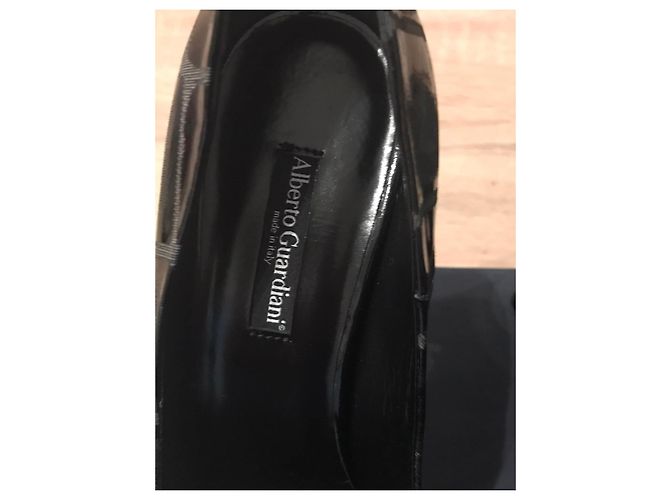 Wunderschöne schwarze Pumps mit Absatz 12 ALBERTO GUARDIANI neue Nr. 37.5 - Ansicht 11