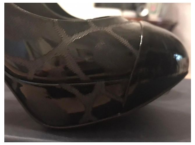 Wunderschöne schwarze Pumps mit Absatz 12 ALBERTO GUARDIANI neue Nr. 37.5 - Ansicht 8