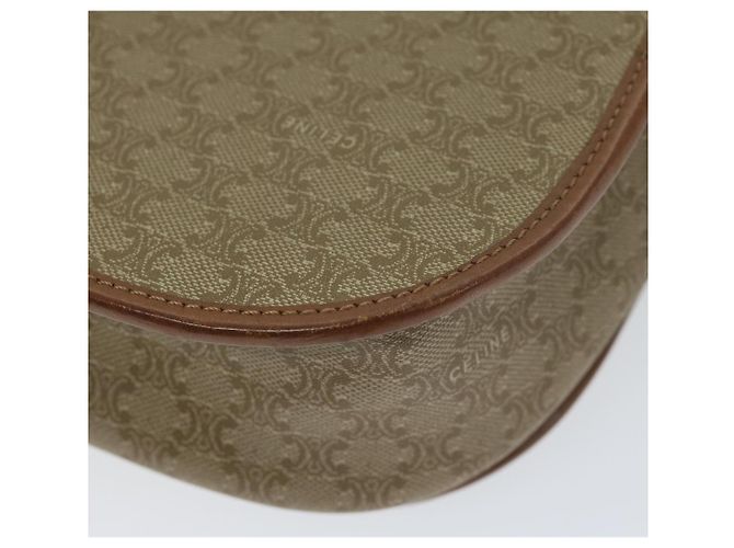 Céline CELINE Borsa a tracolla in tela macadam Beige Auth ai726 - vista 16