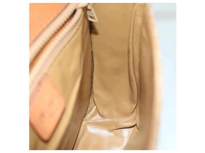 Céline CELINE Borsa a tracolla in tela macadam Beige Auth ai726 - vista 20
