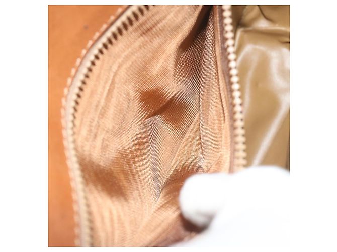 Céline CELINE Borsa a tracolla in tela macadam Beige Auth ai726 - vista 21