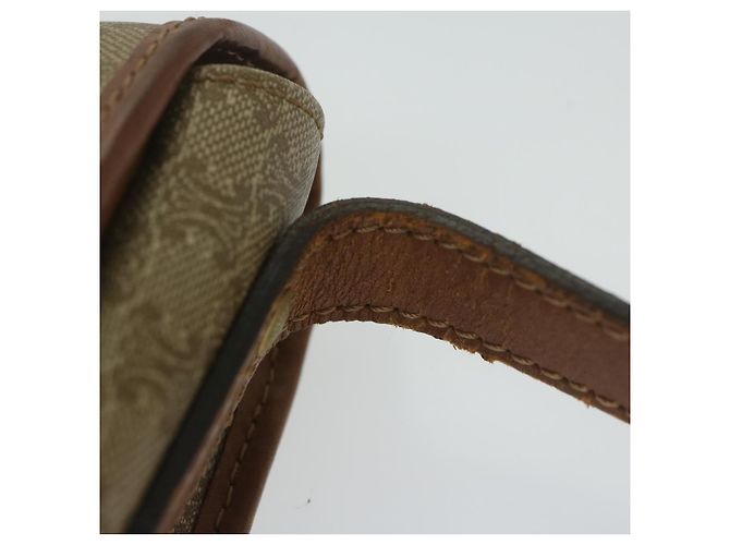 Céline CELINE Borsa a tracolla in tela macadam Beige Auth ai726 - vista 9