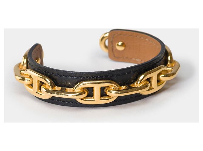 Chaîne d'ancre Hermès Gioielli HERMES in Pelle Dorata - 101693 D'oro - vista 2