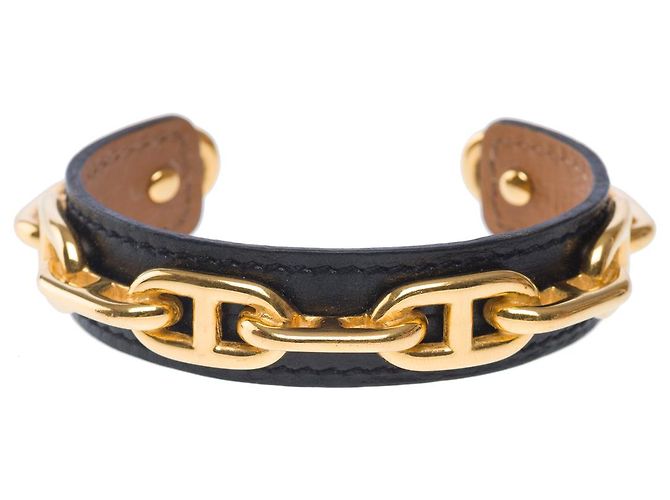 Chaîne d'ancre Hermès Gioielli HERMES in Pelle Dorata - 101693 D'oro - vista 3