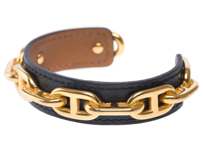 Chaîne d'ancre Hermès Gioielli HERMES in Pelle Dorata - 101693 D'oro - vista 5