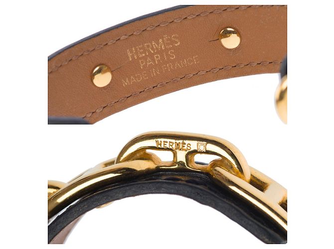 Chaîne d'ancre Hermès Gioielli HERMES in Pelle Dorata - 101693 D'oro - vista 7