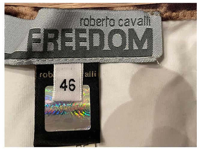 Impresionante bikini triangular ROBERTO CAVALLI, borde animal plateado Plata - vista 6