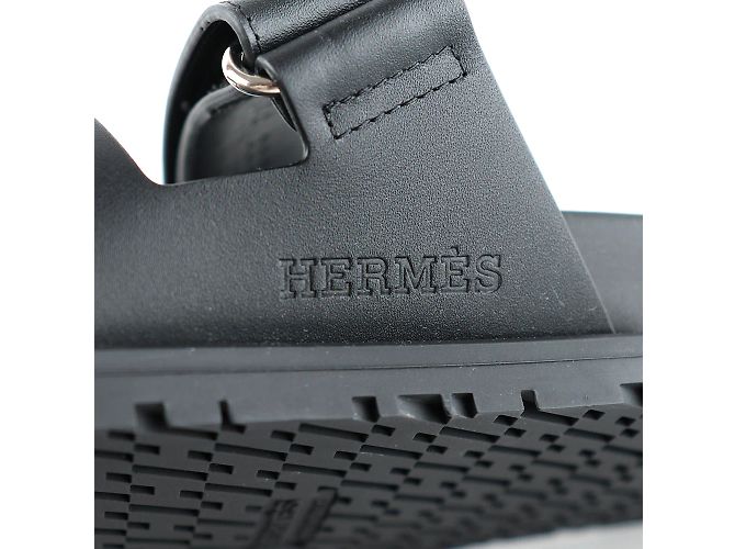 Hermès HERMES Sandali T.Unione Europea 38.5 Leather Nero - vista 5