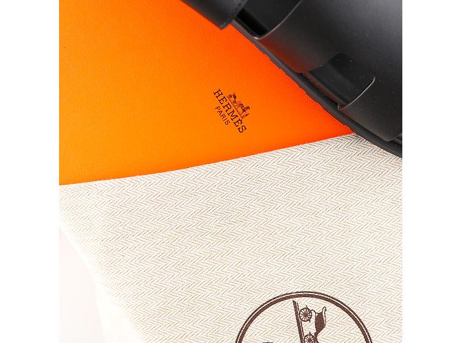 Hermès HERMES Sandali T.Unione Europea 38.5 Leather Nero - vista 7