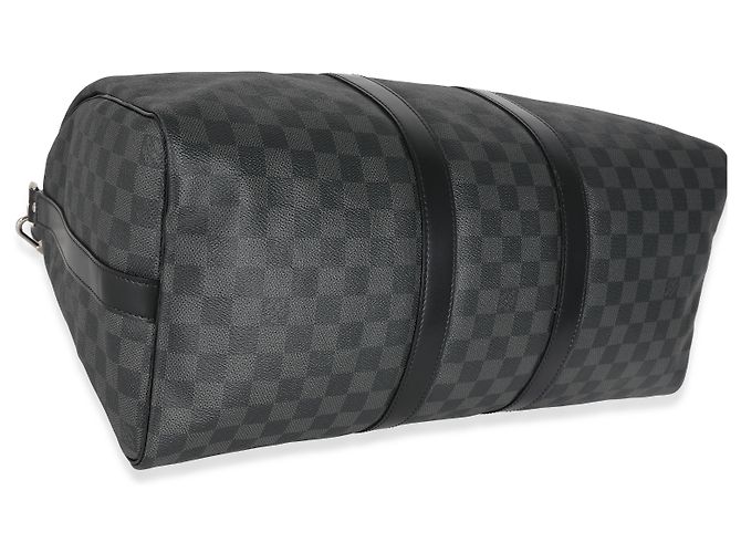 Louis Vuitton Damier Graphite Canvas Keepall Bandouliére 45 Noir - vue 2