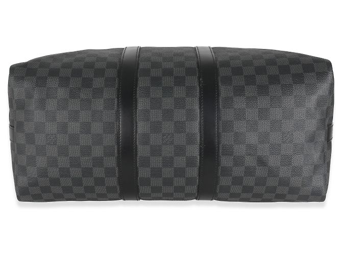Louis Vuitton Damier Graphite Canvas Keepall Bandouliére 45 Noir - vue 5