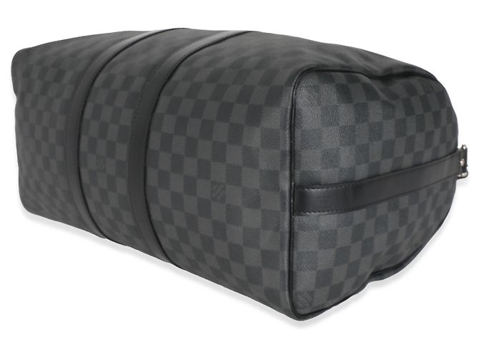 Louis Vuitton Damier Graphite Canvas Keepall Bandouliére 45 Noir - vue 6