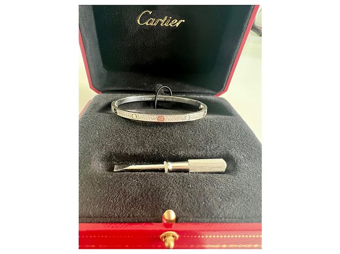 Bracciale Cartier Love SM oro bianco 16 Argento - vista 2