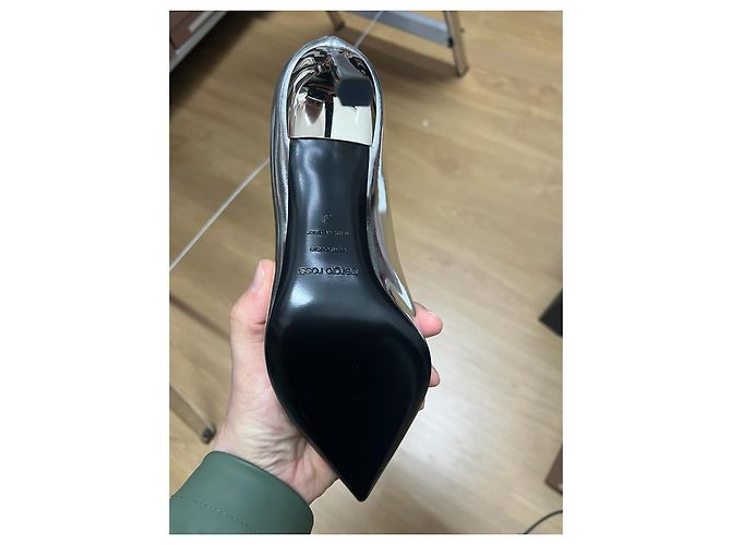 sergio rossi pumps 105 mm  new Argento - vista 2