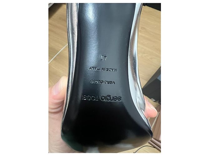 sergio rossi pumps 105 mm  new Argento - vista 3