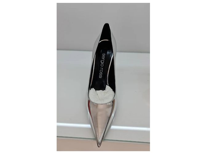 sergio rossi pumps 105 mm  new Argento - vista 5