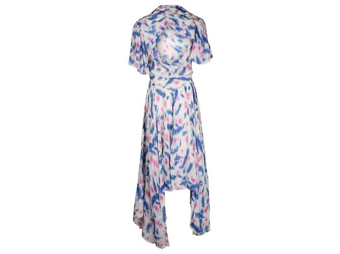 Abito stampato Namala Cutout di Isabel Marant in seta multicolore Stampa python - vista 3