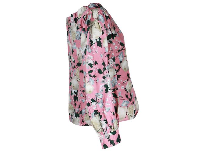 Top Erdem con hombros descubiertos en algodón rosa - vista 2