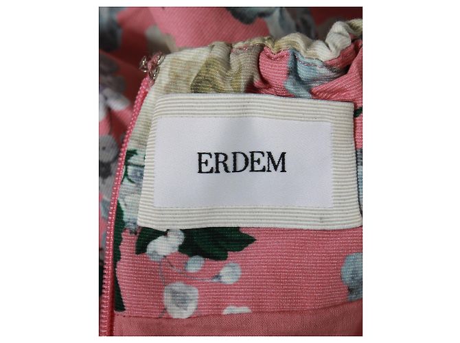 Top Erdem con hombros descubiertos en algodón rosa - vista 4