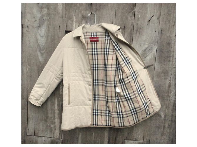 Giacca trapuntata Burberry taglia 40 Bianco sporco - vista 5