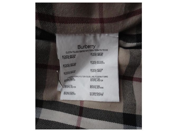 Giacca trapuntata Burberry taglia 40 Bianco sporco - vista 6