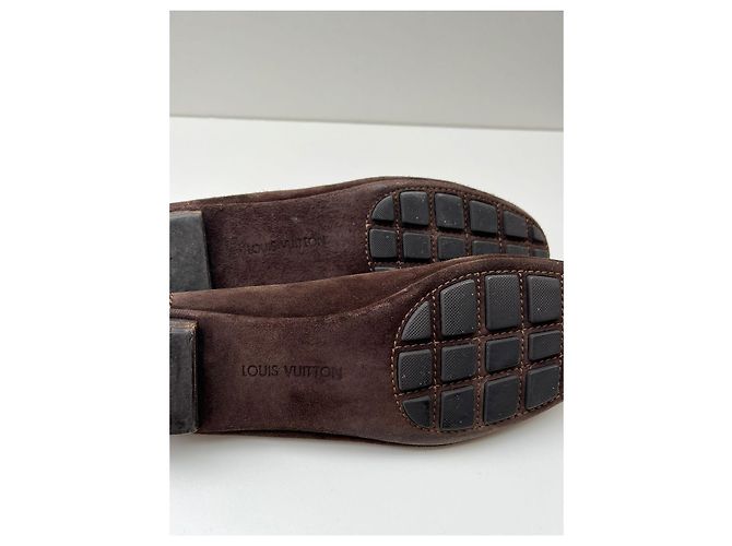Flache Mokassins von Louis Vuitton Braun - Ansicht 11