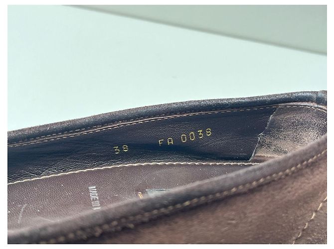 Flache Mokassins von Louis Vuitton Braun - Ansicht 8