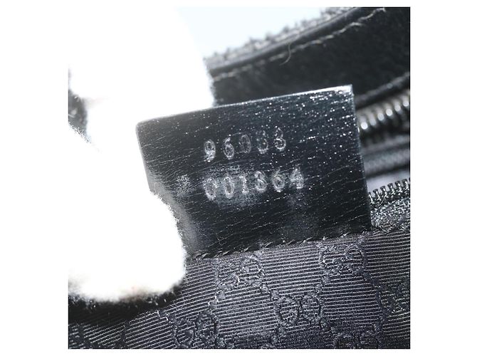 GUCCI Sac à Bandoulière Toile Noir Auth bs11422 - vue 12