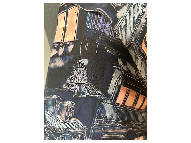 Top Chanel in seta multicolore - vista 3