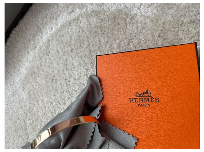 Pulsera Hermès Kelly de oro rosa con diamantes Dorado - vista 3
