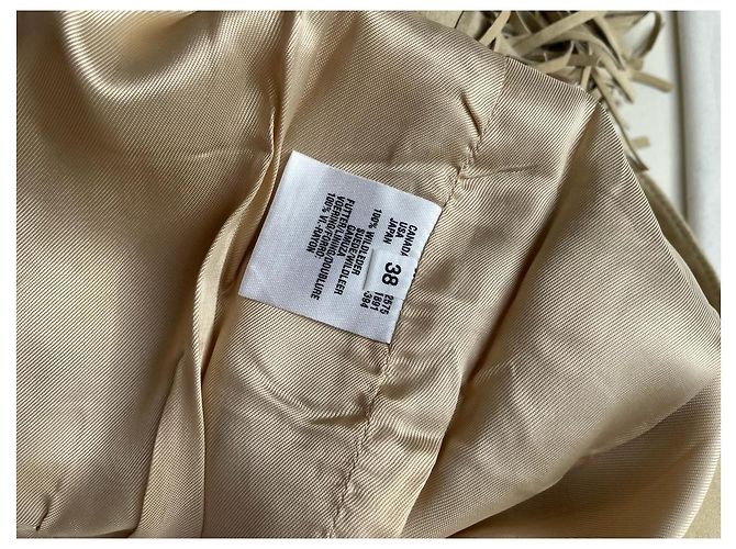 Conjunto de saia Escada em camurça bege - vista 15