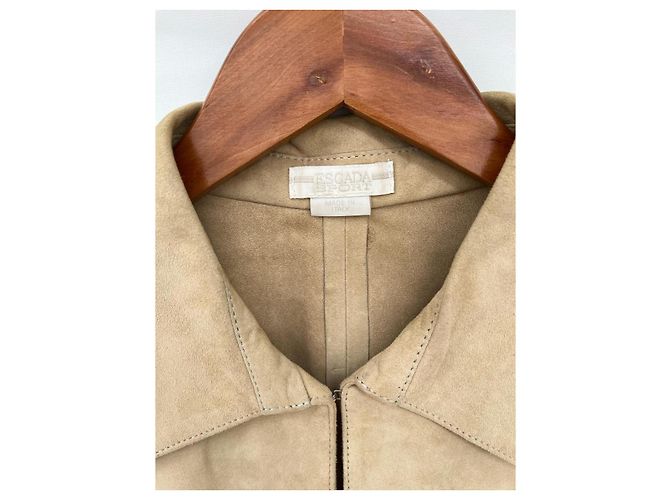 Conjunto de saia Escada em camurça bege - vista 8