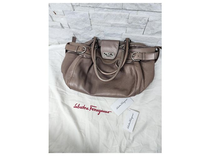 Borsa Salvatore Ferragamo Bronzo - vista 10