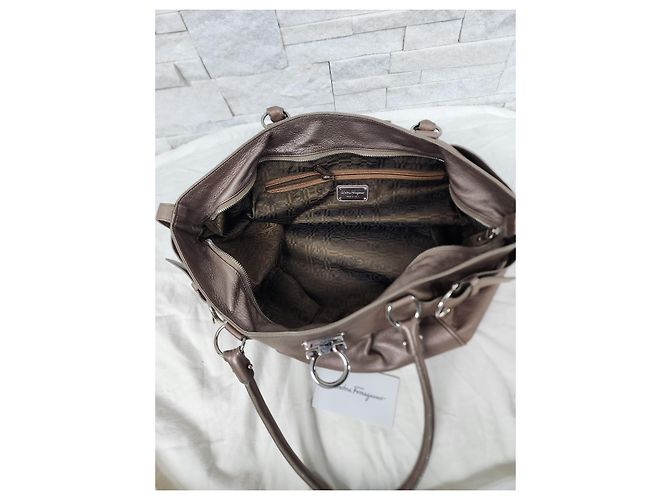 Borsa Salvatore Ferragamo Bronzo - vista 7