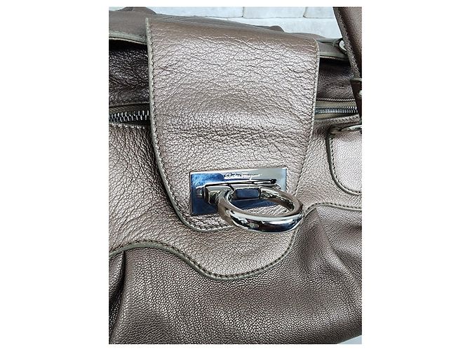 Borsa Salvatore Ferragamo Bronzo - vista 9