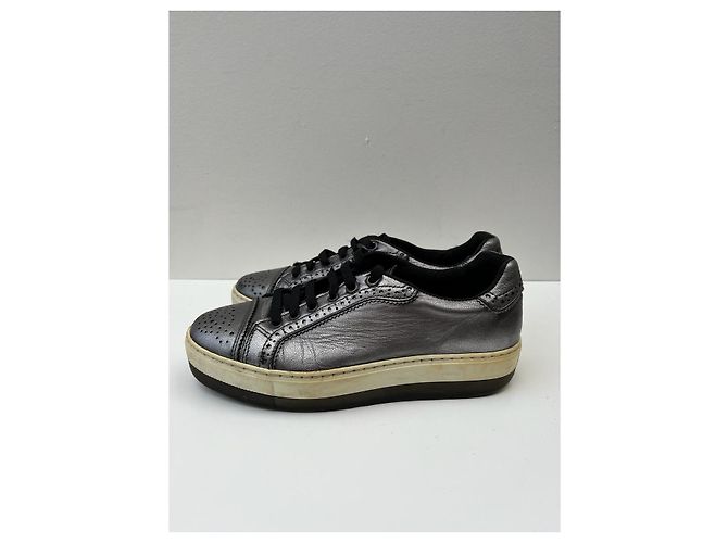 Diesel Sneaker aus Leder Metallic Metallisch - Ansicht 10