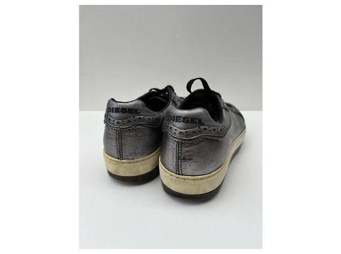 Diesel Sneaker aus Leder Metallic Metallisch - Ansicht 4