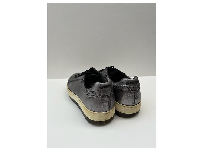 Diesel Sneaker aus Leder Metallic Metallisch - Ansicht 5