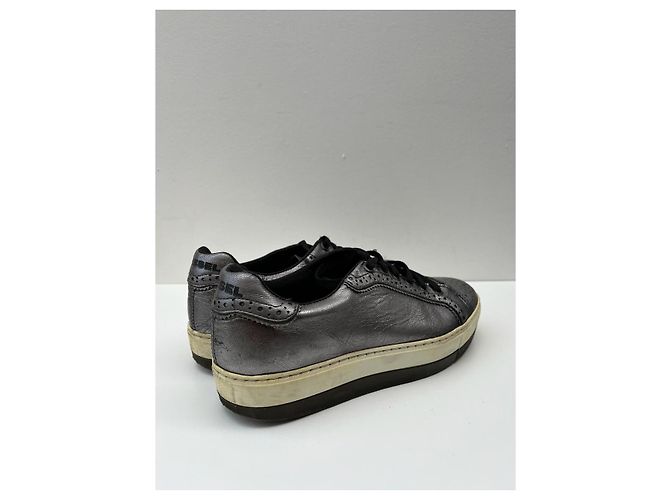 Diesel Sneaker aus Leder Metallic Metallisch - Ansicht 6