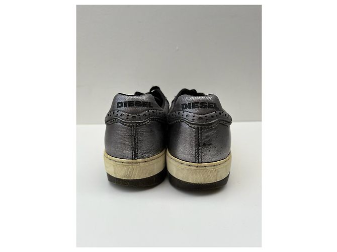 Diesel Sneaker aus Leder Metallic Metallisch - Ansicht 8