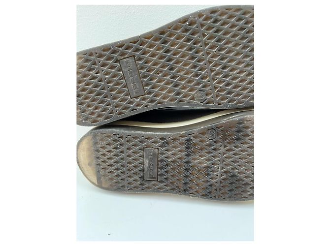 Diesel Sneaker aus Leder Metallic Metallisch - Ansicht 9