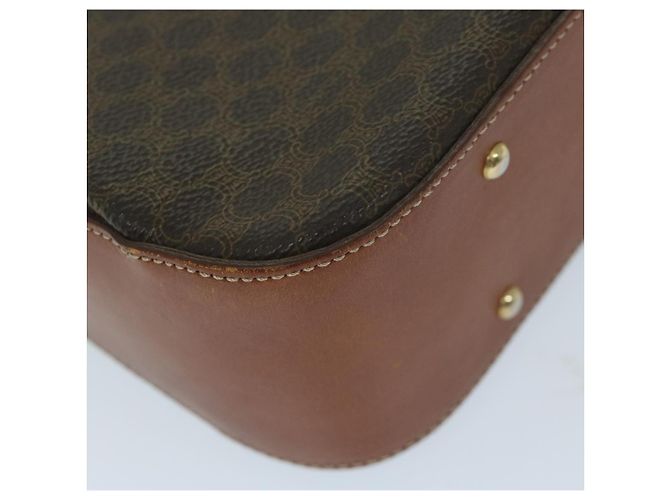 Céline CELINE Borsa a mano in tela macadam Pelle PVC Marrone Auth ep2930 - vista 18