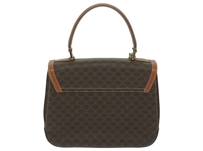Céline CELINE Borsa a mano in tela macadam Pelle PVC Marrone Auth ep2930 - vista 2