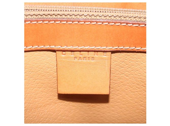 Céline CELINE Borsa a mano in tela macadam Pelle PVC Marrone Auth ep2930 - vista 20