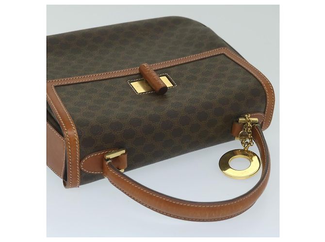 Céline CELINE Borsa a mano in tela macadam Pelle PVC Marrone Auth ep2930 - vista 6
