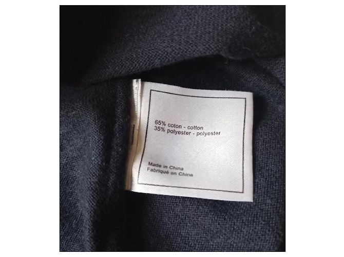 Cambon Camiseta Chanel Uniforme Azul Marino Algodón Logo CC - vista 5