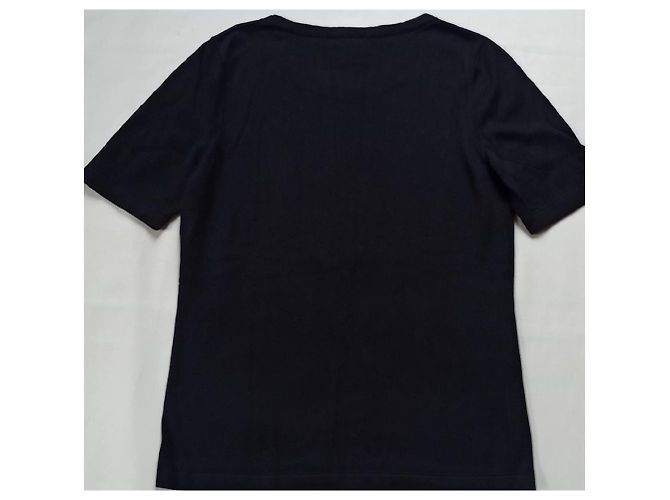 Cambon Camiseta Chanel Uniform de algodón azul marino - vista 2
