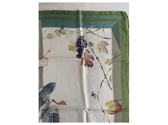 Sciarpa Hermès in seta bianca 85x85 cm Bianco - vista 11